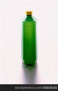Green plastic bottle