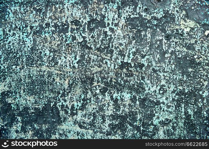 Green rusted metal texture for grunge background