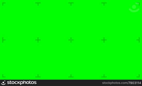 Green Screen with position markers for compositing, 8K FUHD original size - anchors are G=205 for easy remove