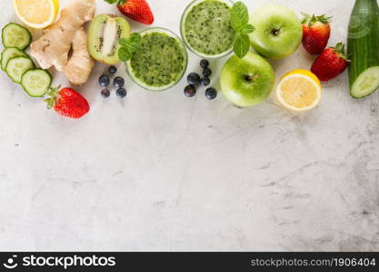 green smoothie ingredients. High resolution photo. green smoothie ingredients. High quality photo