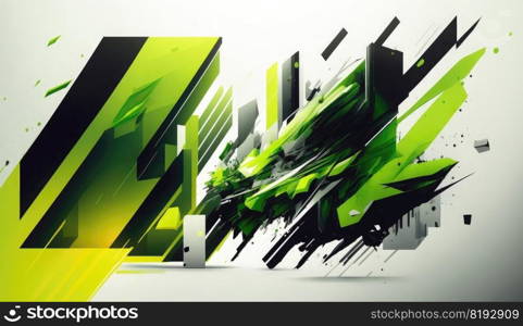 green speed background. abstract blur, design glow, bright color, graphic shine, shiny motion, template green speed background ai generated illustration. green speed background ai generated
