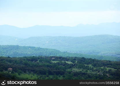 green spring alps mountains