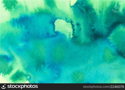 green stain watercolor paint background