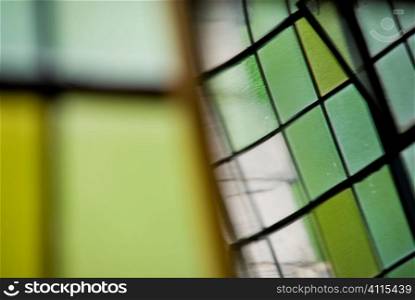Green stained glass windows