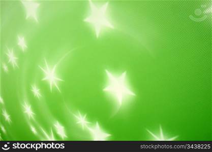 green star glow abstract background