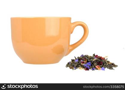 green tea and cup