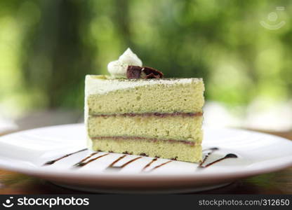 green tea cake