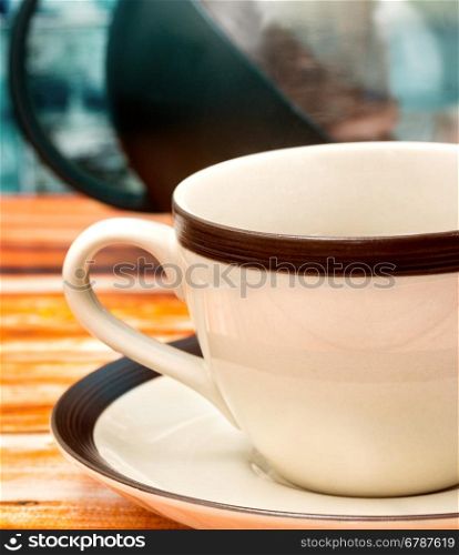 Green Tea Cup Representing Beverage Cafeterias And Drink