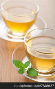 green tea with mint
