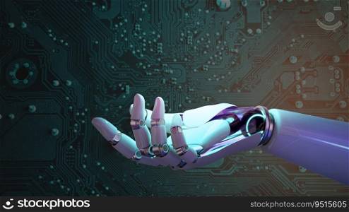 Green Technology Robotic Hand - Facebook Cover Photo