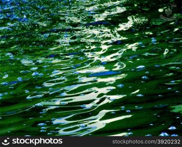Green water wave surface texture background