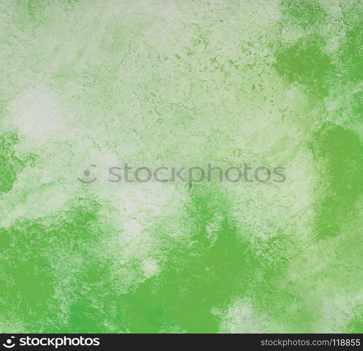 Green watercolor background. by drawing