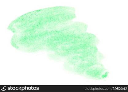 Green watercolor brush strokes