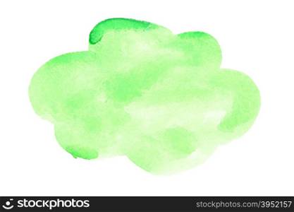 Green watercolor brush strokes - space for your own text