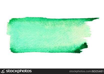 Green watercolor brush strokes with space for your own text