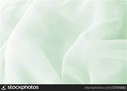 green wavy textile close up