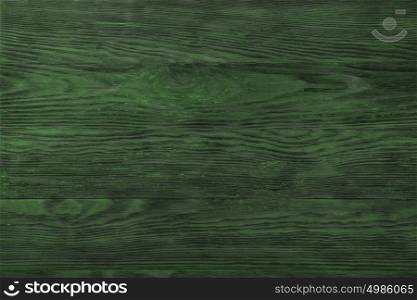 green wooden background. Colorful dark green empty pine wooden background