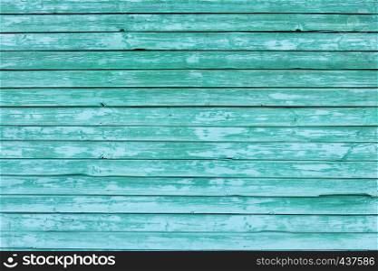 Green wooden wall as background
