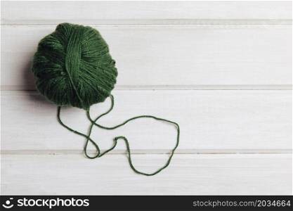 green wool ball
