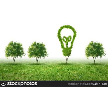 Greenery concept. Conceptual image of green plant. Protect our planet