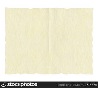Greeting card. Greeting card letter paper parchment isolated over white