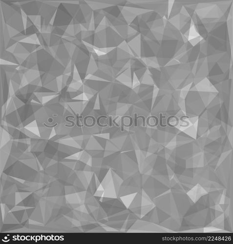 Grey Abstract Polygonal Background. Grey Triangles Pattern.. Polygonal Background