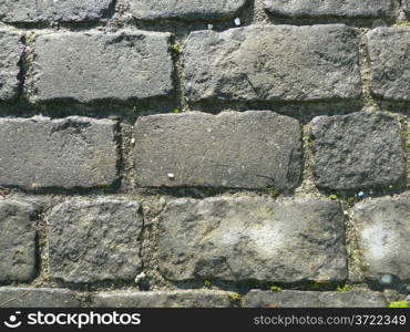 Grey blocks. Grey paving blocks as a background
