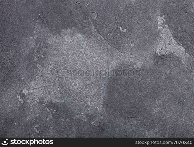 Grey cement concrete stone wall texture background. Top view