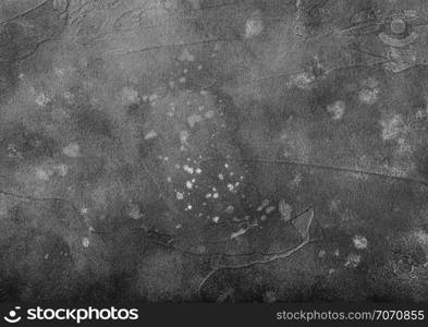 Grey cement concrete stone wall texture background. Top view