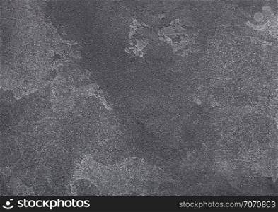 Grey cement concrete stone wall texture background. Top view