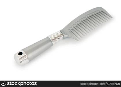 Grey comb isolated on the white background
