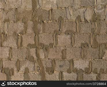 Grey concrete blocks wall, useful as background