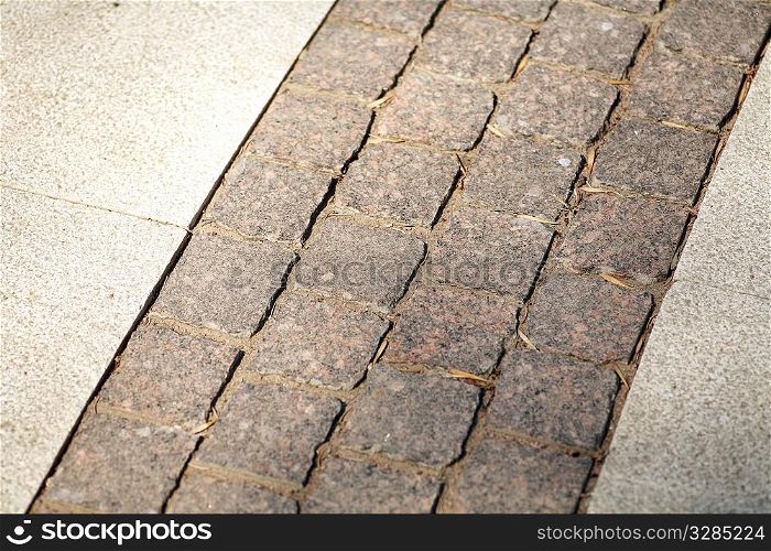 grey concrete pavement macro pattern