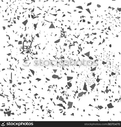 Grey Confetti Isolated on White Background. Set of Particles.. Grey Confetti. Set of Particles.
