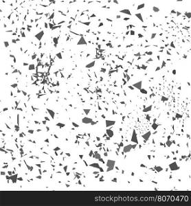 Grey Confetti Isolated on White Background. Set of Particles.. Grey Confetti. Set of Particles.