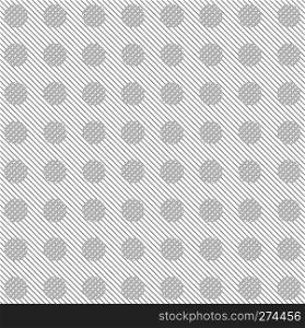Grey diagonal stripes and circles abstract pattern. Grey diagonal stripes and circles pattern