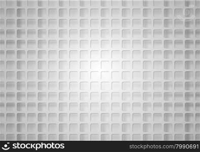 Grey geometric square mesh with shadow