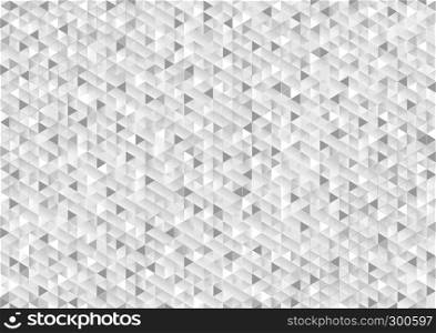 Grey glitter triangles mosaic technical background