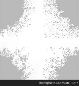 Grey Ink Blots Isolated on White Background.. Grey Blots on White Background.