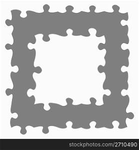 grey jigsaw frame