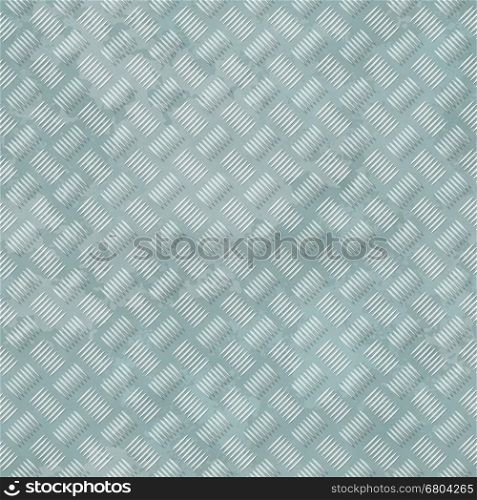 Grey metal plate with a ribbed pattern.