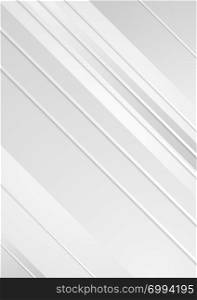 Grey minimal tech abstract flyer background. Grey minimal tech striped flyer background