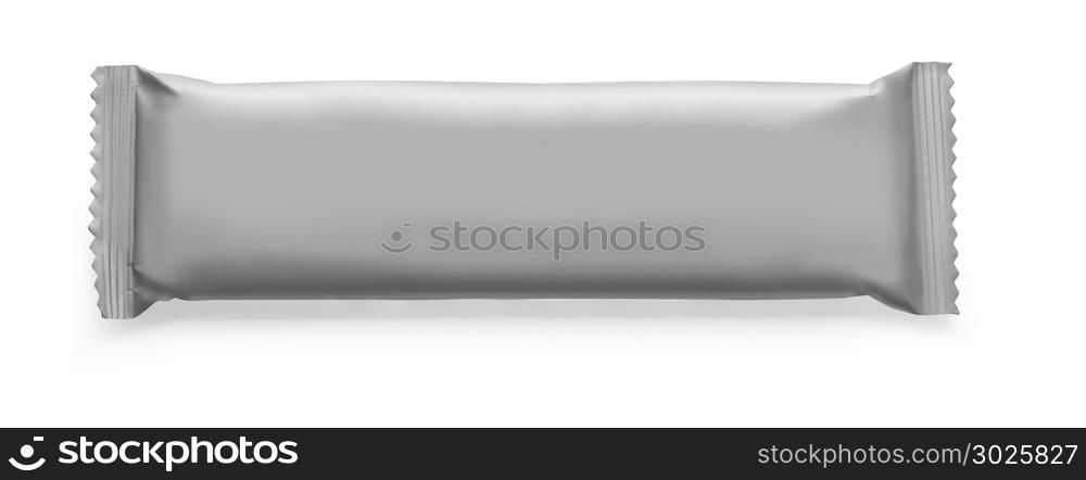 grey package isolated on white background