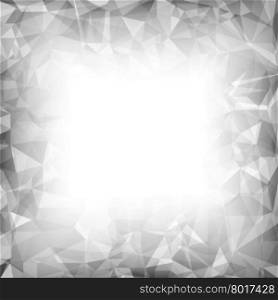 Grey Polygonal Background. Grey Polygonal Background. Gray Crystal Triangle Pattern