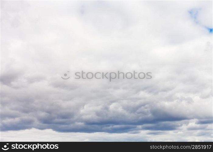 grey rainy clouds in spring sky