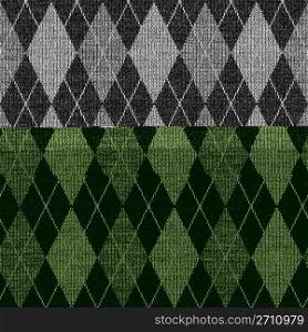 grey tartan knitwork pattern