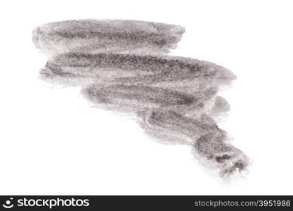 Grey watercolor brush strokes