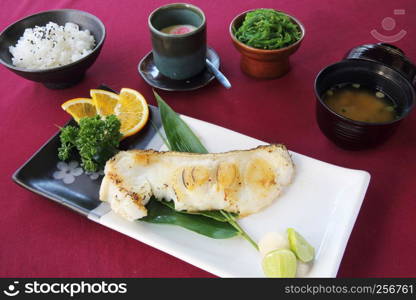 Grill Black cod japanese style