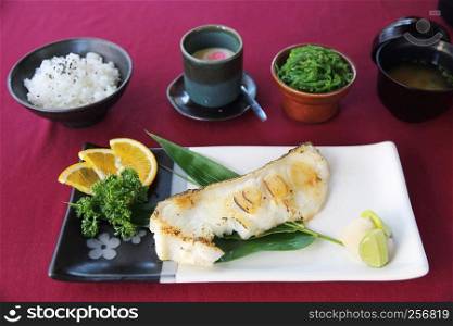 Grill Black cod japanese style