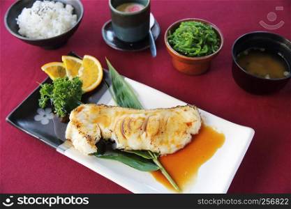 Grill Black cod japanese style